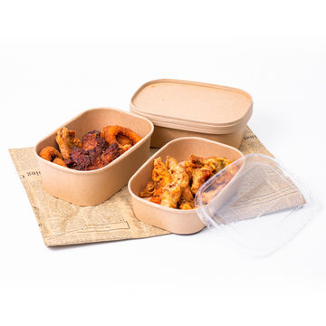 Biodegradable Bamboo Sugarcane Bagasse Container Bento Lunch Box Disposable