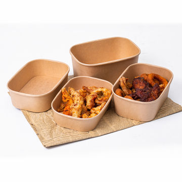 500ml Biodegradable Disposable Lunch Box For Food