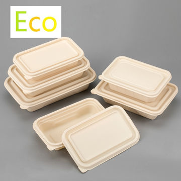 Buy Wholesale China Popular Pla Disposable Food Containers Fast Meal Tray  Biodegradable Lunch Box For Take Away Corn Starch & Pla Biodegradable  Disposable Food Container at USD 0.0013