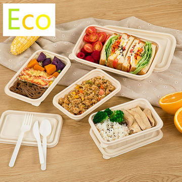 Buy Wholesale China Pla Manufacturer Export Biodegradable Disposable Lunch  Box Paper Food Containers With Lids & Pla Biodegradable Disposable Food  Container at USD 0.0013