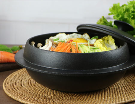 Buy Wholesale China Korea Bibimbap Pot Cast Iron Non Stick Soup Steamer Pot  & Soup Pot at USD 15.6