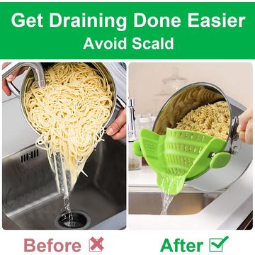 Silicone Water Retaining Noodles  Noodle Vegetable Strainer Tool