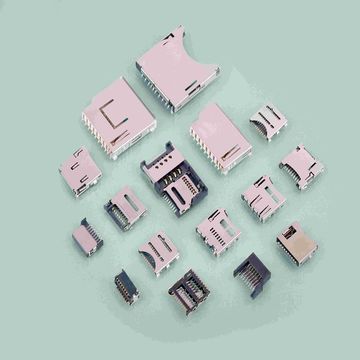 China UFS card connector H 1.55mm normally open card Connector TF card ...