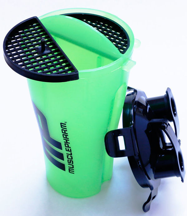 China Dual shaker bottle for Outdoor Training Double Neck Water bottle