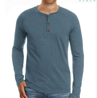 T-shirts tops stand Collar Long Shirt 