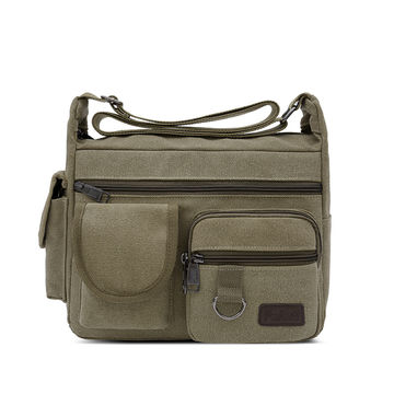 Canvas, Crossbody, Mens, Unisex, Shoulder