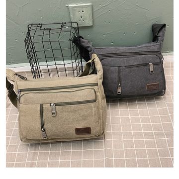 CANVAS SIDE POUCH