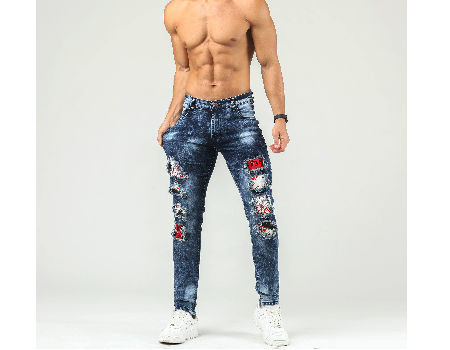 Buy Wholesale China Factory Customize Plus Size Soft Fabrics Jeans Patches  Vintage Denim Pants Men Trousers & Men Jeans At Usd 8.5 | Global Sources