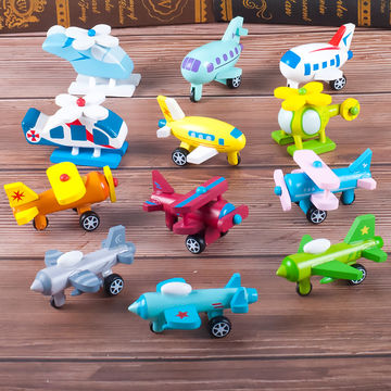 12 Pcs Mini Jouets en Bois Voitures Avion Enfants Toddler Anniversaire  Cadeaux de Noël