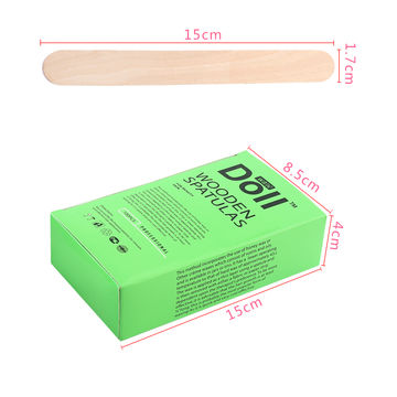 1000 Pieces Wax Sticks Wood Wax Spatula Wax Applicator Sticks, Include 500  Pieces Large Eyebrow Wax Applicator and 500 Pieces Small Wooden Waxing