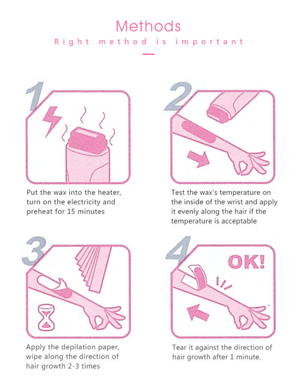 China Ultra Quality 100 Pieces Pack Waxing Strips NonWoven Wax Strip