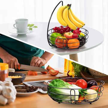 Buy Standard Quality China Wholesale Bextsrack 2 Tier Fruit Basket