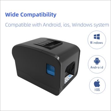Pos Printer Rear Port China 58mm Desktop POS Thermal Receipt Printer, Auto Cutter, Serial USB ...