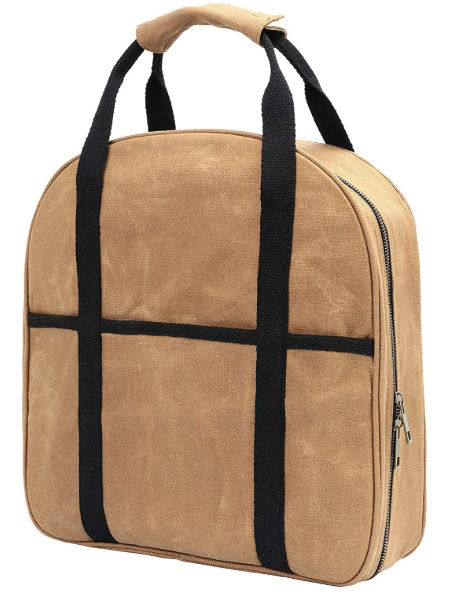 Waterproof tote Custom Logo Garden eco Black Wax Canvas Duffle Tool Bag with inside Pocket supplier