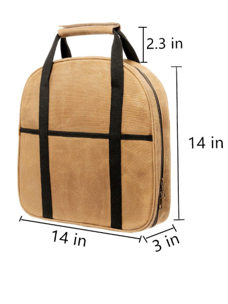Waterproof tote Custom Logo Garden eco Black Wax Canvas Duffle Tool Bag with inside Pocket supplier