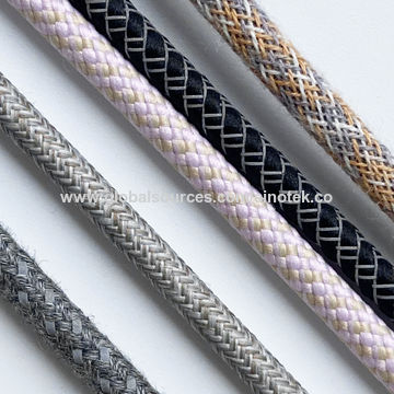 3A Fast charging USB C - USB C Charging/Data cable Multi-color Nylon braided