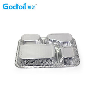 Buy Wholesale China Chinese Cheap Gold Square Foil Tray Disposable