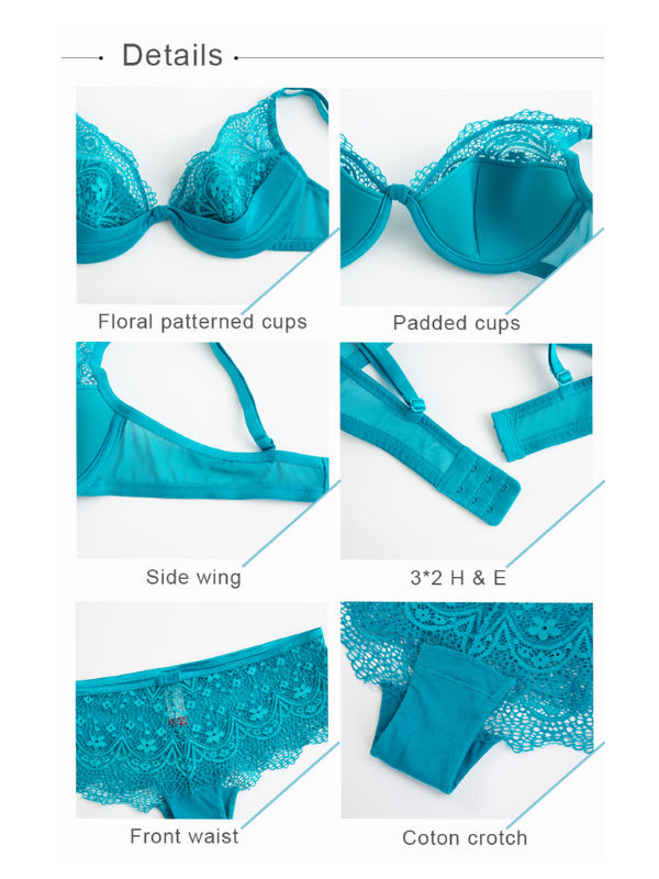 2021 Factory Directly Women Push Up Bra Sexy Ladies Underwear Bra And Panty Sets Underwear Set 7704