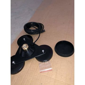 VHF NMO Feder-Peitschenantenne Auto Tri Magnetfuß SMA Triple Ground Plane Magnetmontage