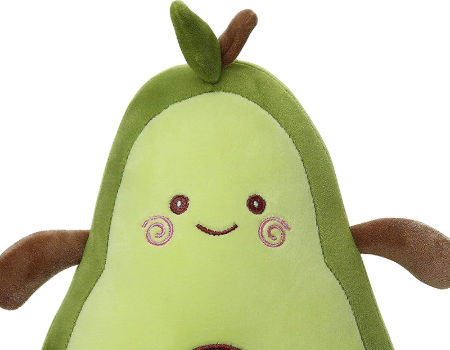 Animal de peluche de aguacate, 11,5 pulgadas, Plushies, Squishy Snuggle,  juguetes de peluche, suave, Kawaii, con forma de comida, Plushie, serie de  frutas, almohada para abrazar para niños/niños pequeños/adolescentes JM