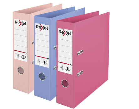Pack of 10 Assorted Colour Esselte A4 75 mm Power Lever Arch File