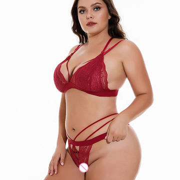 Bulk Buy China Wholesale 2021 Hot Sale Female Diaphanous Lace Super Plus  Size Sexy Lingerie Big Breasted Bra & Brief Set $5.7 from Shenzhen Twinkle  Star Textile Co.,Ltd