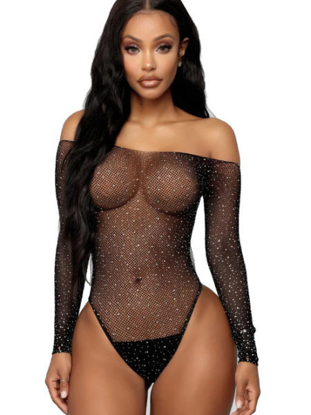 Details about  / Sexy Womens See-Through Sheer Mesh Bodycon  Nightclub Jumpsuit