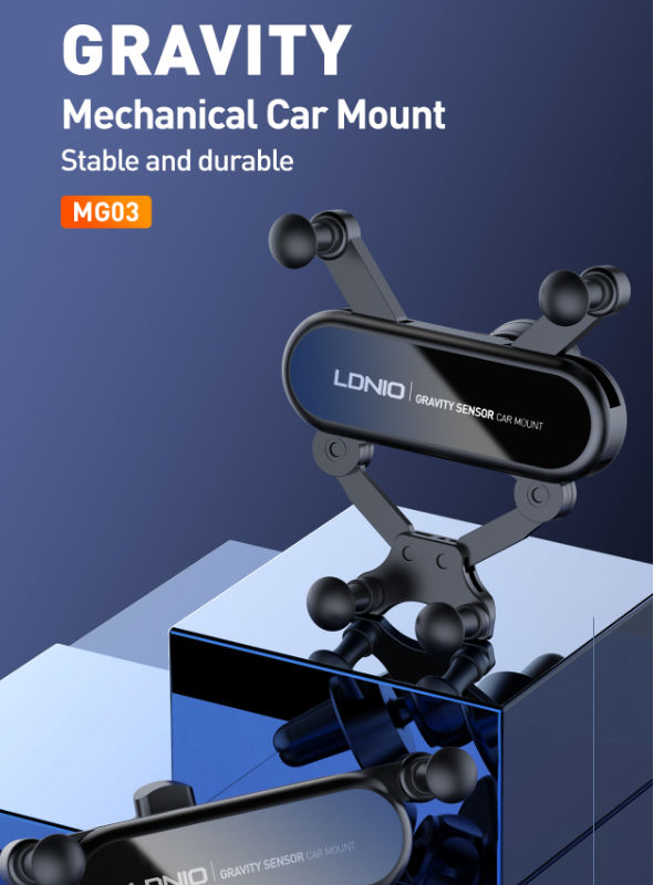 LDNIO Gravity Flexible AC Air Vent Car Holders Phone Mount 360° rotation MG03 supplier