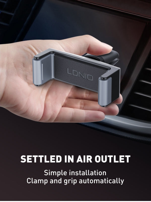 LDNIO latest mini 360° rotation car mount air outlet flat mobile phone holder supplier