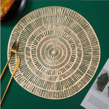 Plastic Placemats, Western Food Mat, Round Pvc Placemat With