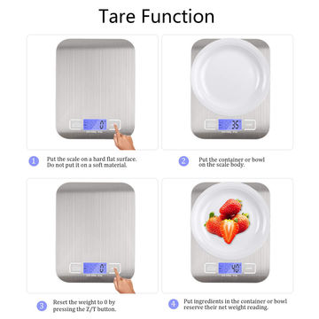 Rechargeable Kitchen Scale With Bowl