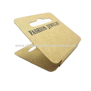 recycled necklace packaging display card custom