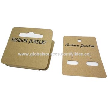 fashion jewelry pvc paper earring card