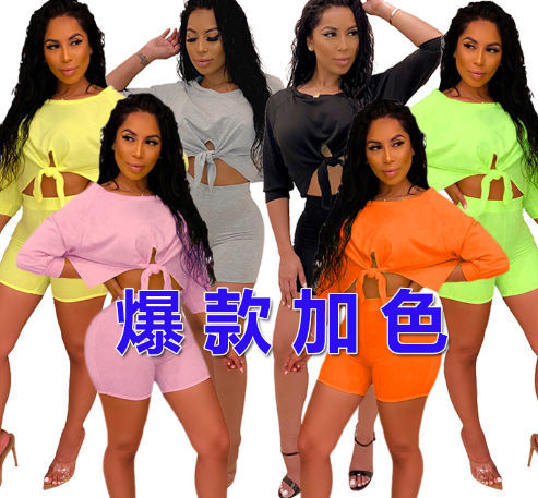 Sexy Woman Clothing Bodysuit Jumpsuit Pant Tracksuit Women 2 Two Piece Set  Crop Top And Biker Shorts - China Wholesale Women's Overalls,outfits,two  Piece Set $3.78 from Wild Horse Group Co.,Ltd