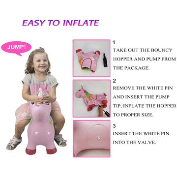 China INPANY Pink Unicorn Hopper, Horse Hopper, Bouncy Inflatable ...