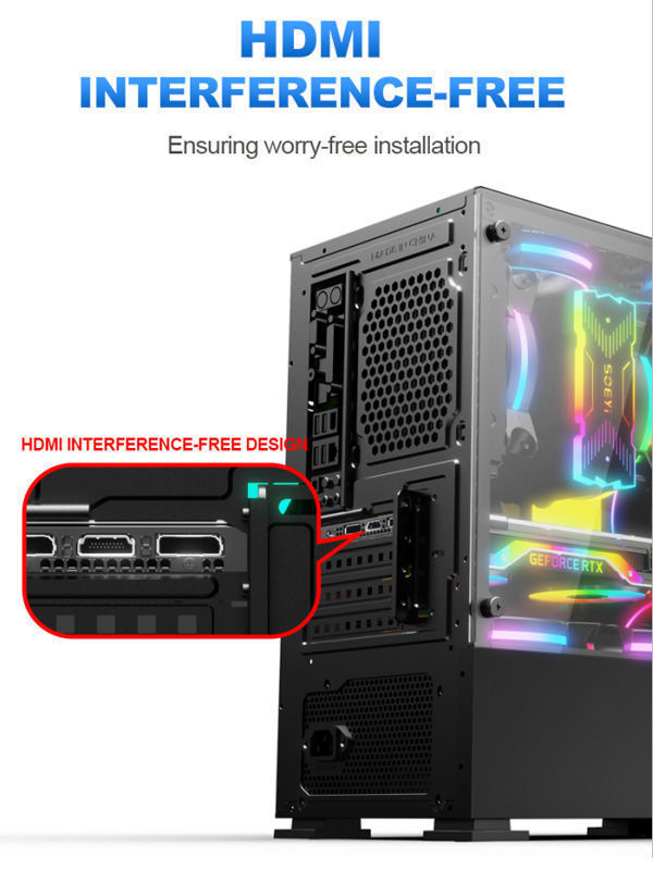 China Gaming Hardware Gabinete Casing Mid Tower Rgb Pc Gamer Oem ...