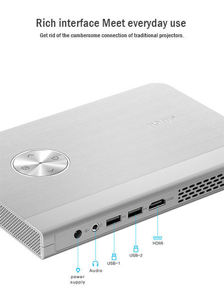 Hotus Windows 10 Smart DLP Projector 1080P Screenless Computer ...