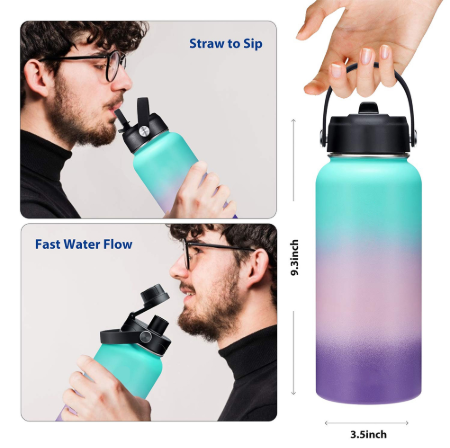 Buy Wholesale China Outdoor Sport Water Bottle, Milk Thermos Stainless  Steel Water Bottle Flask With Wood Lid & Stainless Steel Tumbler Water  Bottle at USD 5.9