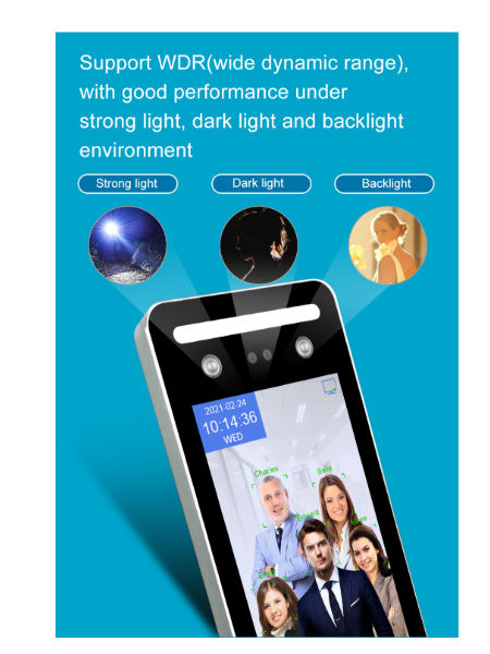 China 5 inch screen face recognition access control terminal with ...