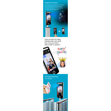 China 5 inch screen face recognition access control terminal with ...
