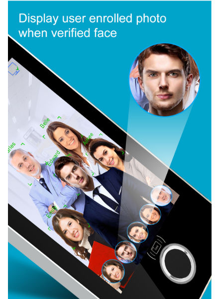 China 5 inch screen face recognition access control terminal with ...