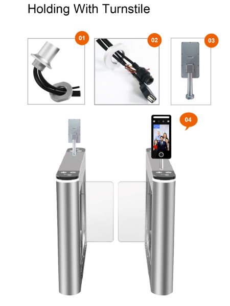 China 5 inch screen face recognition access control terminal with ...