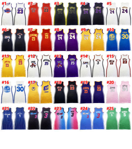 Buy Wholesale China Women's 23# Lakers Lebron James Space Retro Jersey  Basketball Jersey Dress White/black/red S-2xl & Basketball Jerseys,dress,jersey  Dresses at USD 5.3