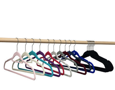 Buy Wholesale China Skirt Clothes Rack Notches Space Saving Non Slip Beige  Velvet Coat Shirt Dress Suit Clothes Hangers & Velvet Hanger,flocked Hanger,cheap  Hangers at USD 0.11