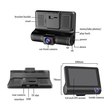 Buy Wholesale China Wholesale Car Black Box Full Hd 1080p Dual Lens Dash Cam  4.3 Rear View Mirror Car Dvr Camera & Dash Cam Car Black Box at USD 19.9