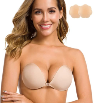 Women Strapless Invisible Bra Silicone Self-Adhesive Push Up Cat Paw Sticky Bras 