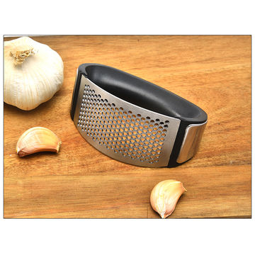 Garlic Mincer Tool Stainless Steel 2-in-1 Ginger Crusher Garlic Press  Kitchen Mincer Tool For