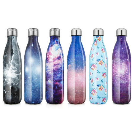 STAINLESS STEEL WATER BOTTLE DRINK 750ML VACUUM HOT COLD DRINK