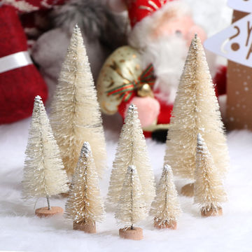 8Pcs Snow Pinecone Ornaments Christmas Tree Baubles Pine Cones Decorations  