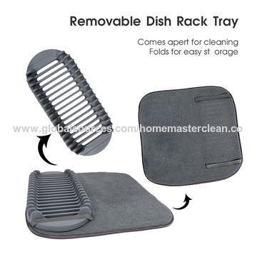 Customized Print Quick Dry Mat Kitchen Foam Microfiber Dish Drying Mat -  China Drying Mat and Dish Drying Mat price